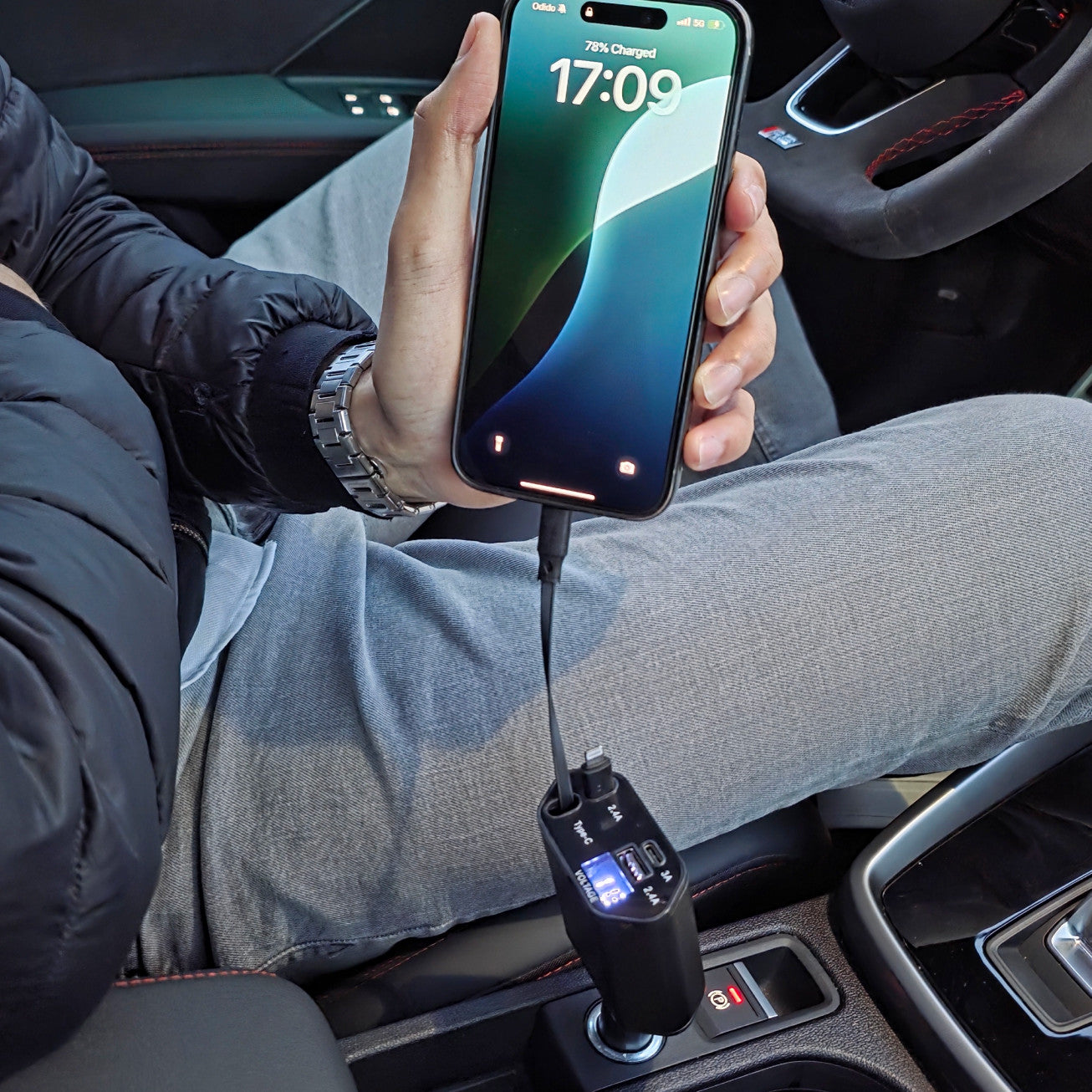 120W Snellader met Draad